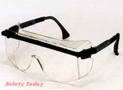 Black Frame, Clear Anti-Fog, Anti-Static, Anti-Scratch, Anti-UV Coating Lens - Latex, Supported